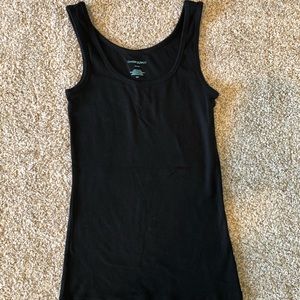 Plain black tank top
